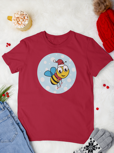 Buzz Bumble Bee Winter Snow Tee| Icy Snowglobe TShirt