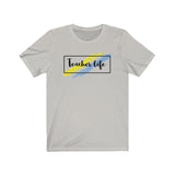 Teacher Life T-Shirt | Love Teaching | Beauty and Education | Eye Catching Teach Tshirt | Stylish Teacher Shirt | Trendy Learning | Unisex- Women & Men's Tee | Teacher Life