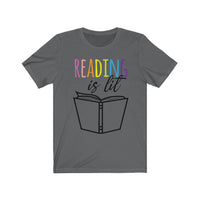 Reading Teacher T-Shirt | Love Teaching | Beauty and Education | Quirky Reading Teach Tshirt | Stylish Teacher Shirt | Trendy Learning | Unisex- Women & Men's Tee | Reading is Lit