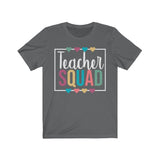 Teacher Squad T-Shirt | Love Teaching | Beauty and Education | Eye Catching Quirky Teach Tshirt | Stylish Teacher Shirt | Trendy Learning | Unisex- Women & Men's Tee | Teacher Squad