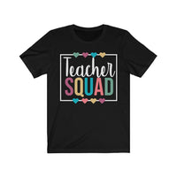 Teacher Squad T-Shirt | Love Teaching | Beauty and Education | Eye Catching Quirky Teach Tshirt | Stylish Teacher Shirt | Trendy Learning | Unisex- Women & Men's Tee | Teacher Squad