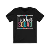 Teacher Squad T-Shirt | Love Teaching | Beauty and Education | Eye Catching Quirky Teach Tshirt | Stylish Teacher Shirt | Trendy Learning | Unisex- Women & Men's Tee | Teacher Squad