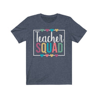 Teacher Squad T-Shirt | Love Teaching | Beauty and Education | Eye Catching Quirky Teach Tshirt | Stylish Teacher Shirt | Trendy Learning | Unisex- Women & Men's Tee | Teacher Squad