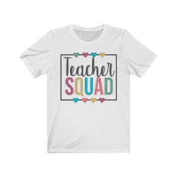 Teacher Squad T-Shirt | Love Teaching | Beauty and Education | Eye Catching Quirky Teach Tshirt | Stylish Teacher Shirt | Trendy Learning | Unisex- Women & Men's Tee | Teacher Squad