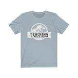 Teacher T-Shirt | Love Teaching | Beauty and Education | Quirky Chemistry Teach Tshirt | Stylish Teacher Shirt | Trendy Learning | Unisex- Women & Men's Tee | Teaching is a Walk in the Park